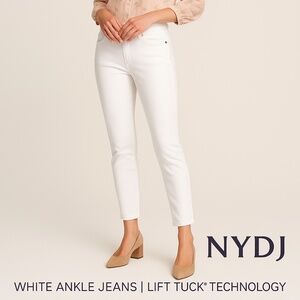 👖 NYDJ White Ankle Jeans | Lift Tuck® Technology | Women’s 14